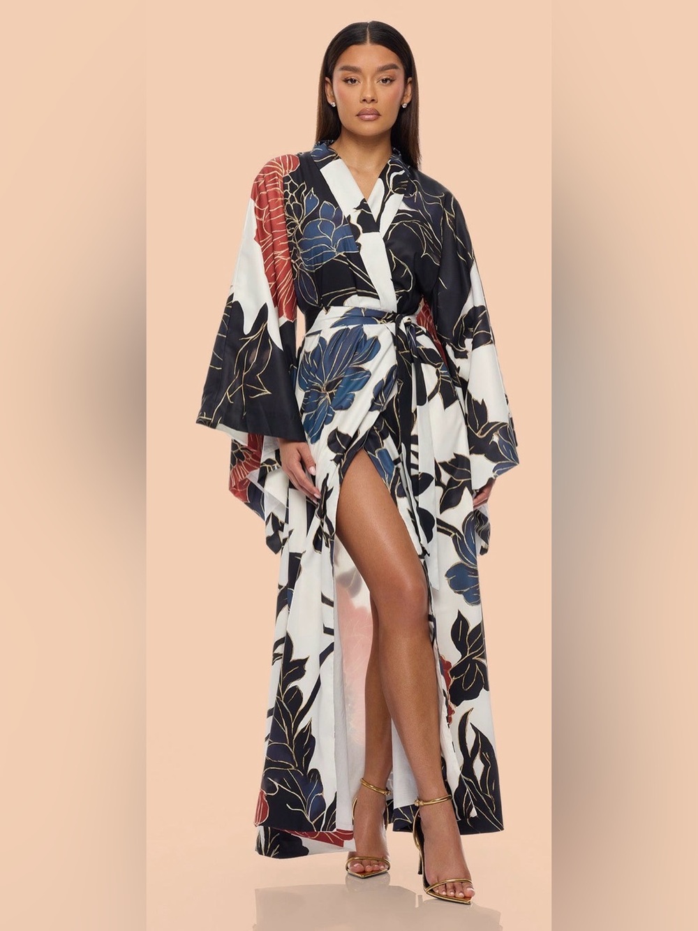 Kimono Dress with Bell Sleeves